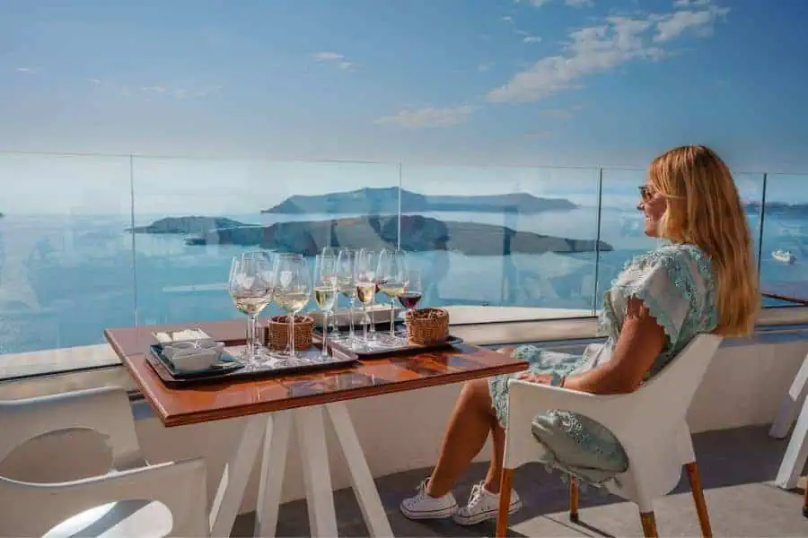 wine tasting tour santorini greece