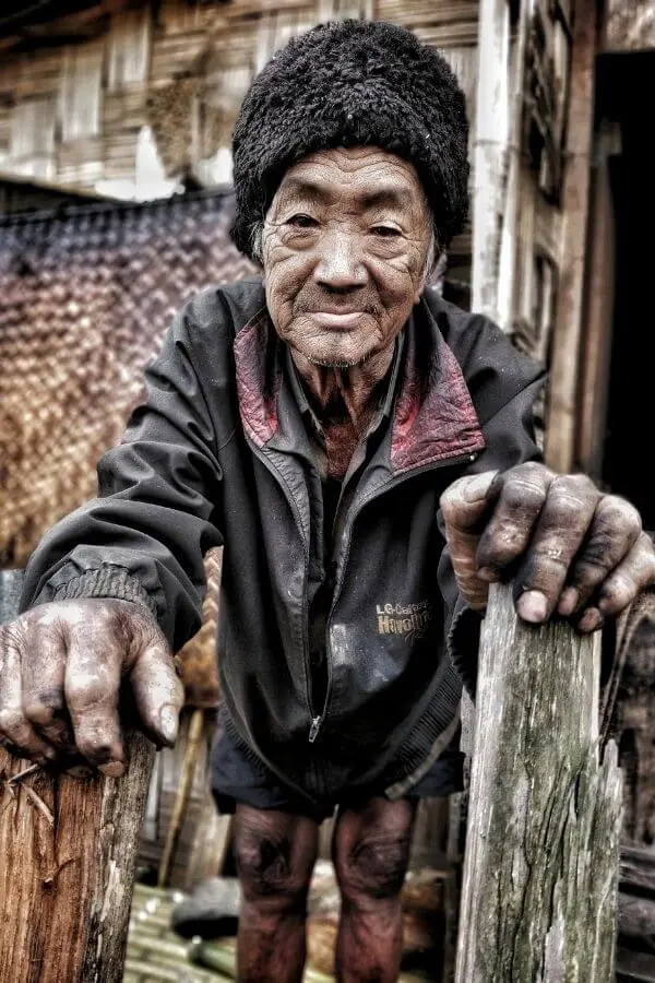 apatani tribal old man ziro valley