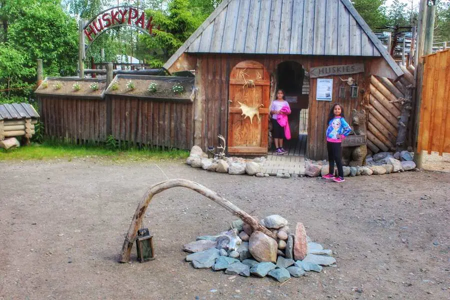 Arctic Circle Husky Park at the Santa Claus Village rovaniemi finland