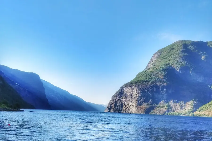 Beautiful Aurlandsfjord arm of Sognefjord