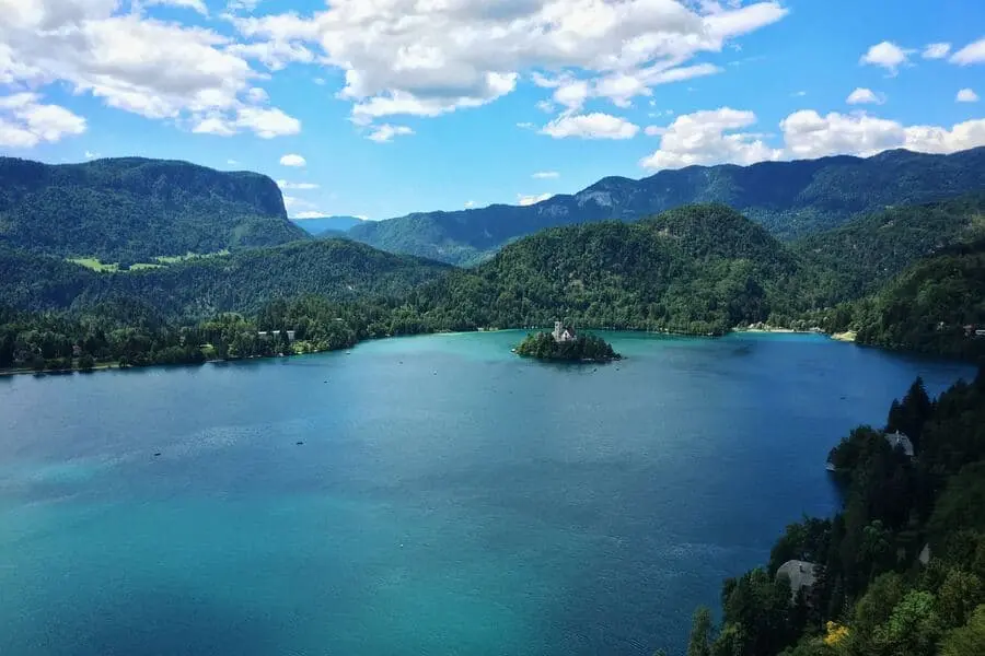 views from the bled castle