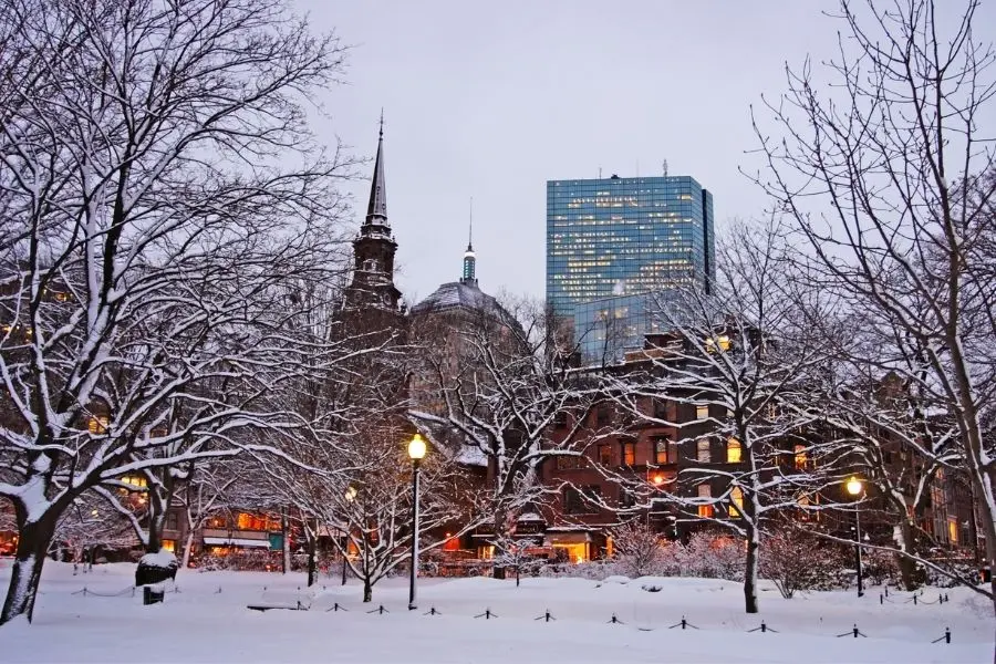 Boston in winters