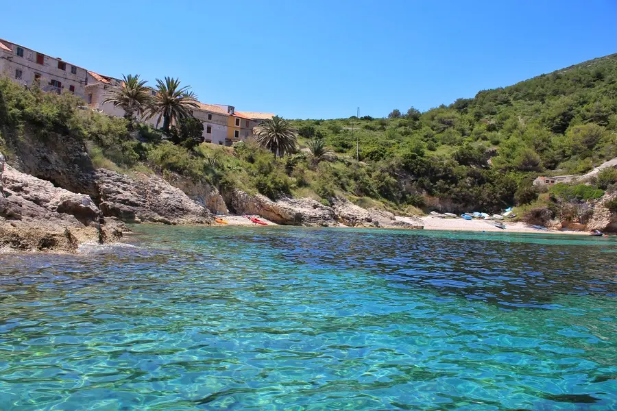 Bisevo island near Vis in croatia