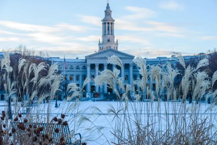 Denver in winter