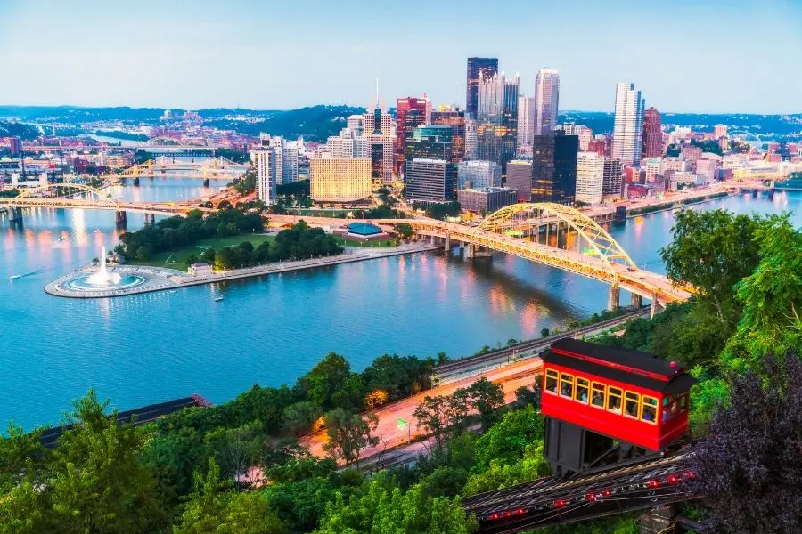 duquesne incline pittsburgh pennsylvania usa