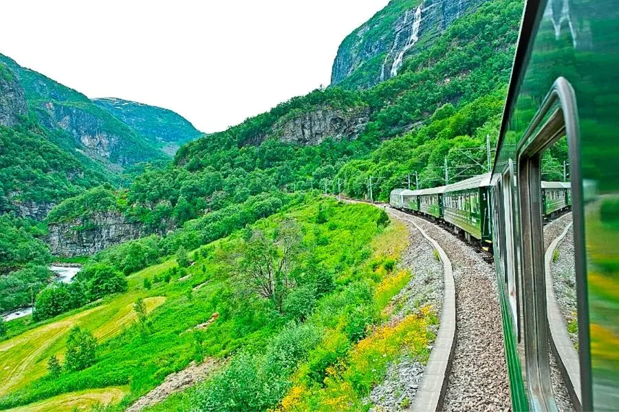 flam railway flamsbana flam to myrdal norway