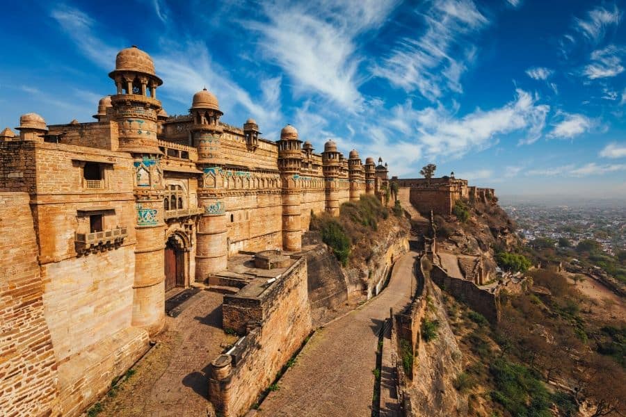 gwalior fort madhya pradesh india