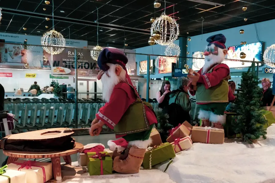 trip to lapland  with kids in summer rovaniemi airport