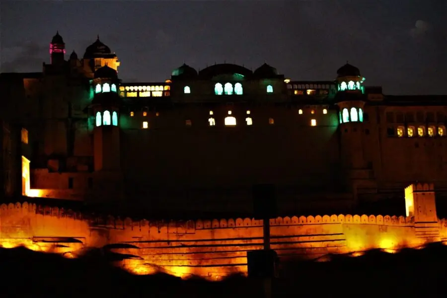 Captivating light and sound show at Amber Palace Jaipur