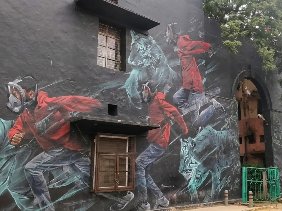 lodhi art district delhi india