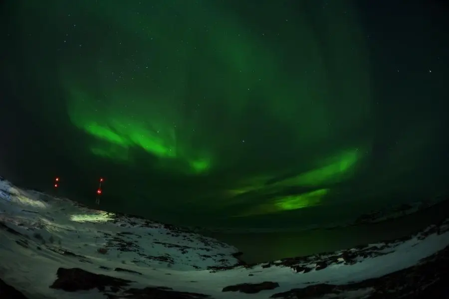 northern lights in murmansk Teriberka Russia