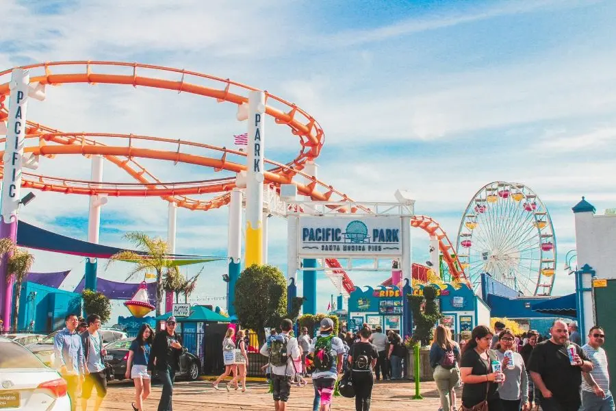pacific park santa monica los angeles california usa