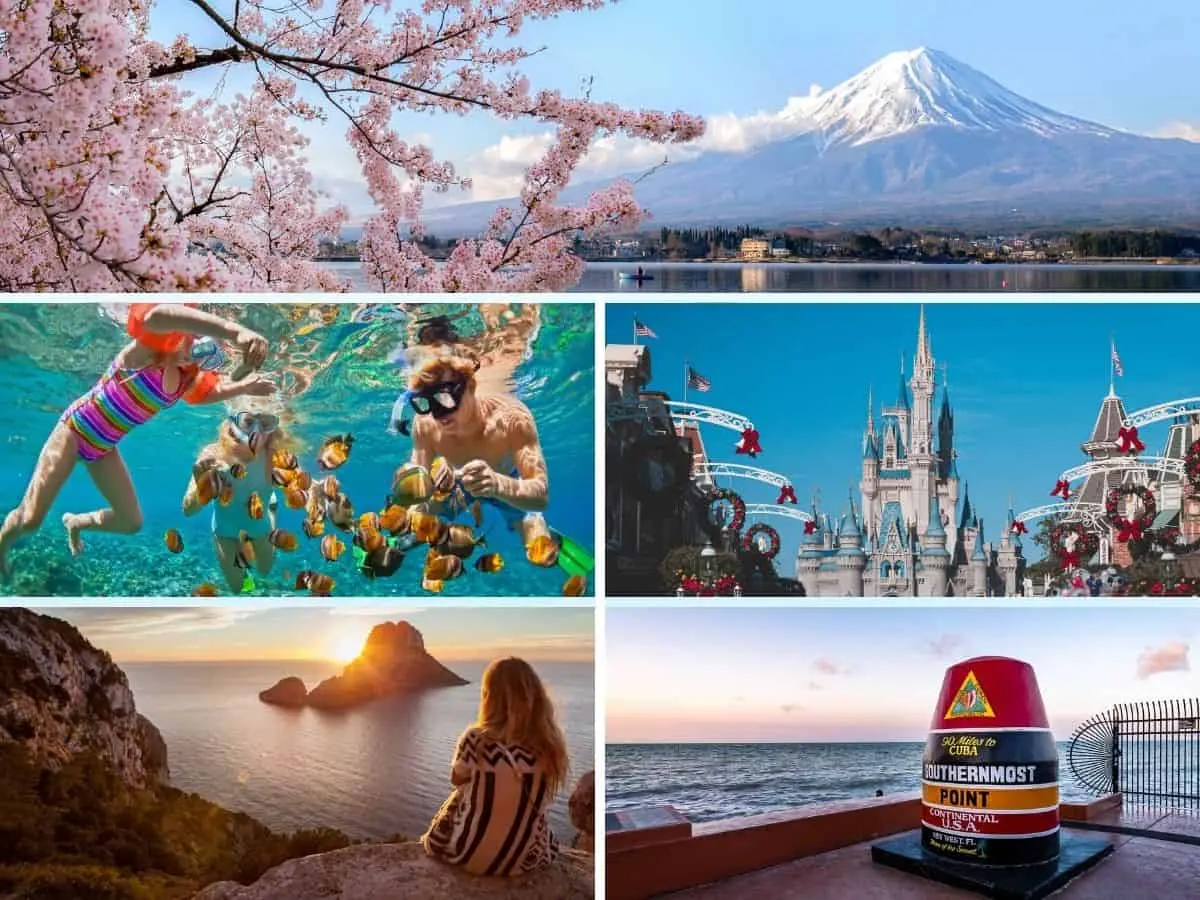 places to go for spring break trips