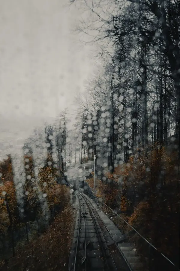 raining bergen railway bergensbanen