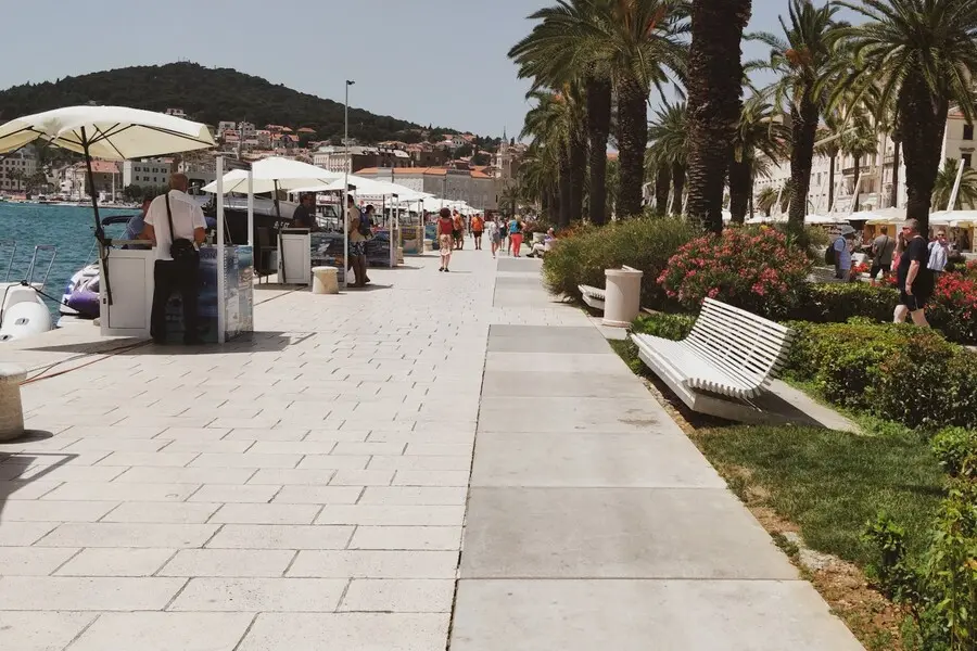 riva promenade in split croatia