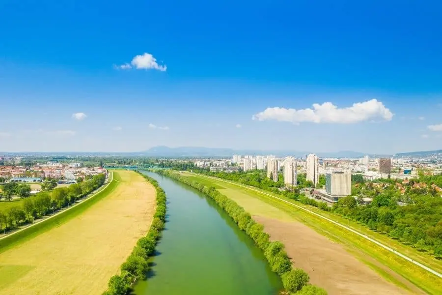 River Sava Zagreb Croatia