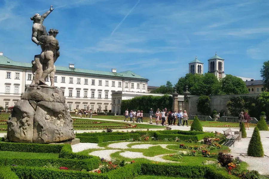 schloss mirabell and mirabell gardens salzburg austria