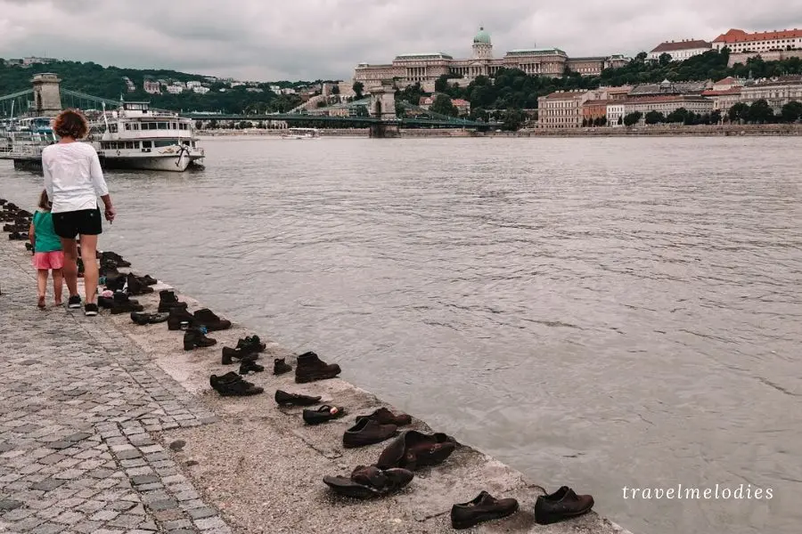 shoes on the danube bank budapest hungary