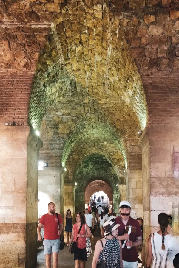 cellar and the basement in Diocletian's palace 