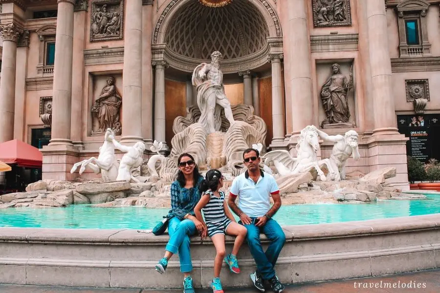 trevi fountain replica outside the forums shops Caesars palace