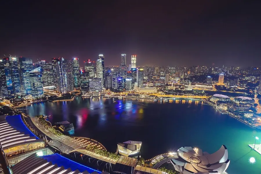 view from marina bay sands skypark singapore