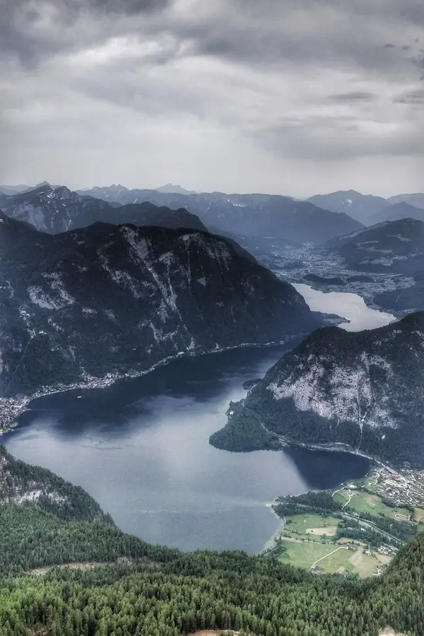 view from the five fingers dachstein krippenstein salzkammergut hallstatt