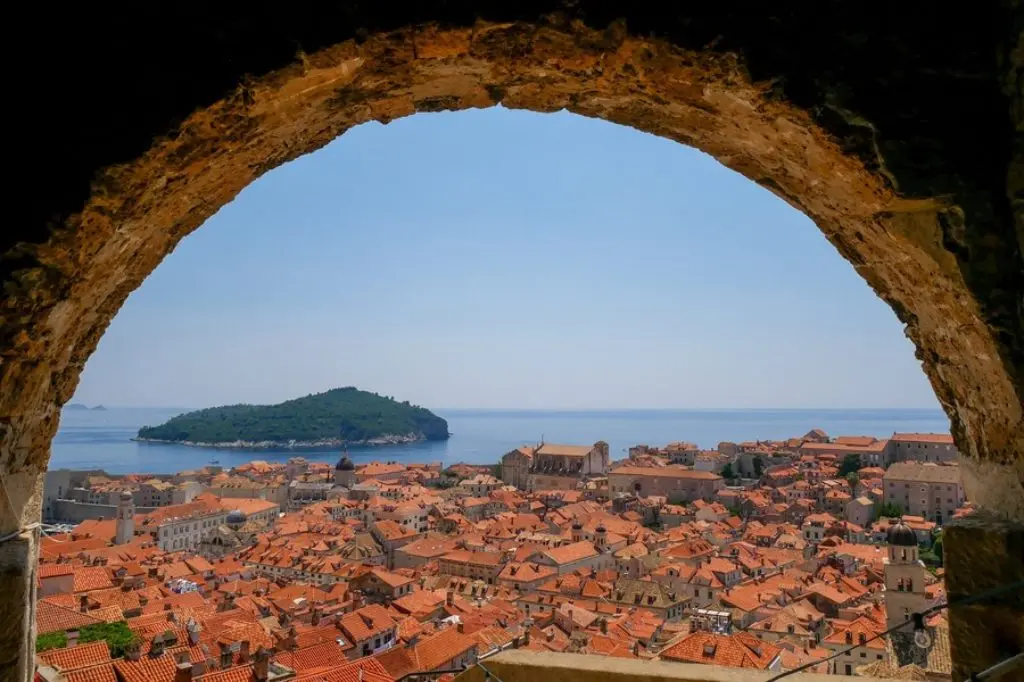 views over dubrovnik from Minčeta Tower