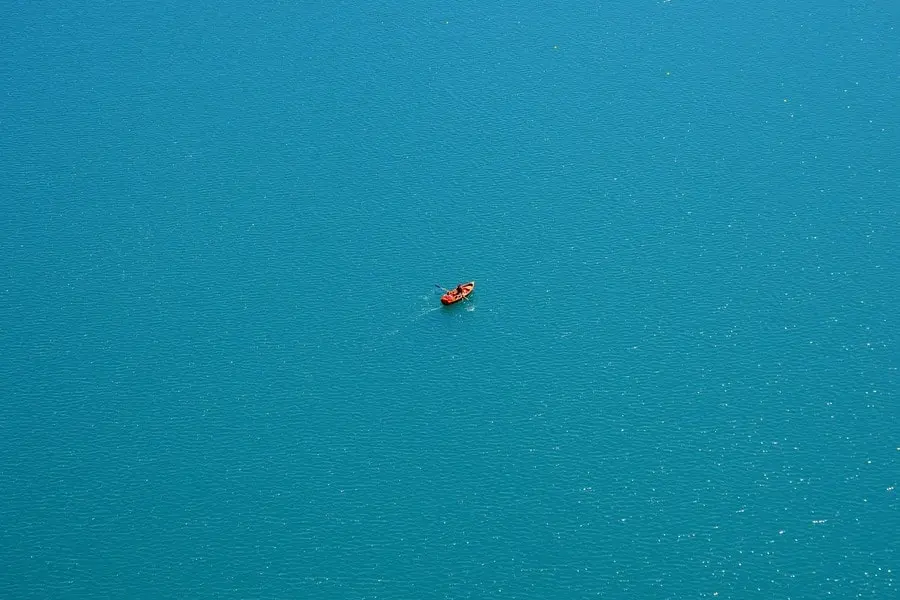views over lake bled hot air balloon