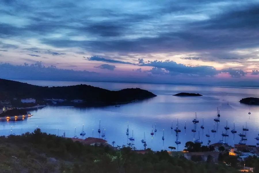 vis croatia evening view
