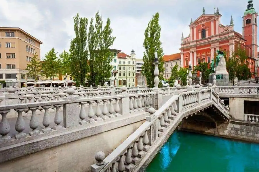 triple bridge ljubljana slovenia