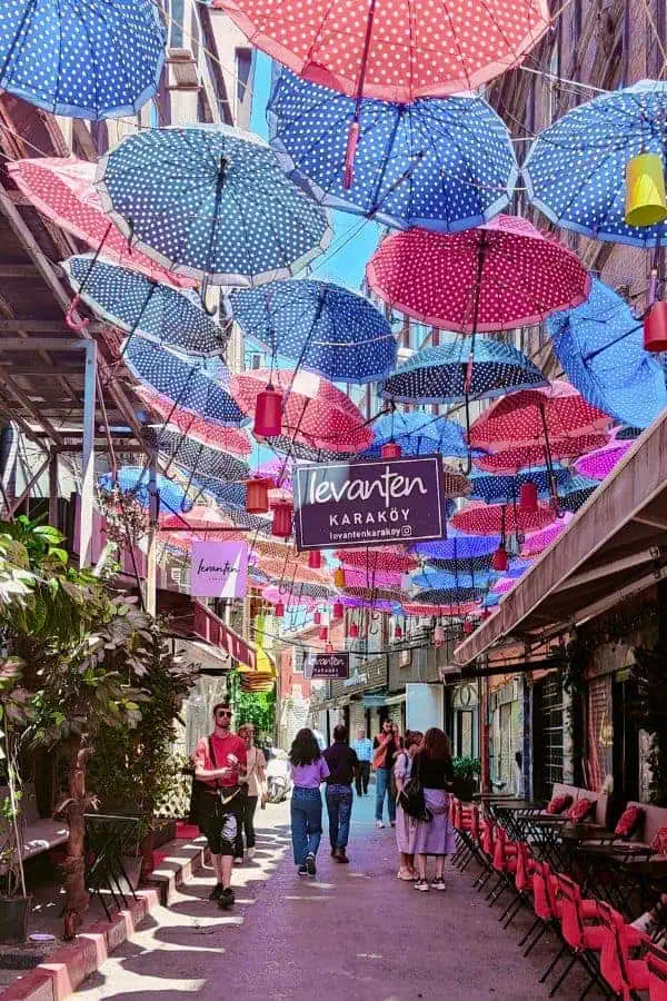  hoca tahsin sokak umbrella street karakoy beyoglu