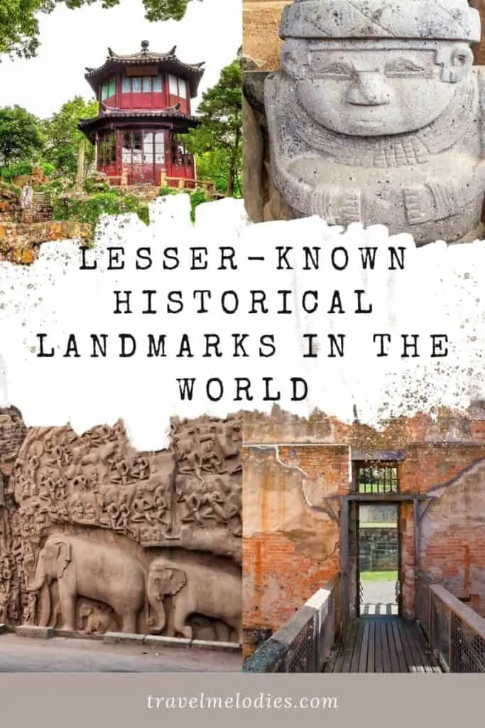 unknown historical places in the world pinterest graphic