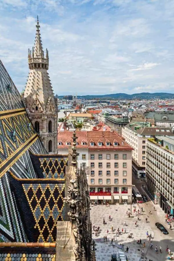 view of stephansplatz from st stephens cathedral