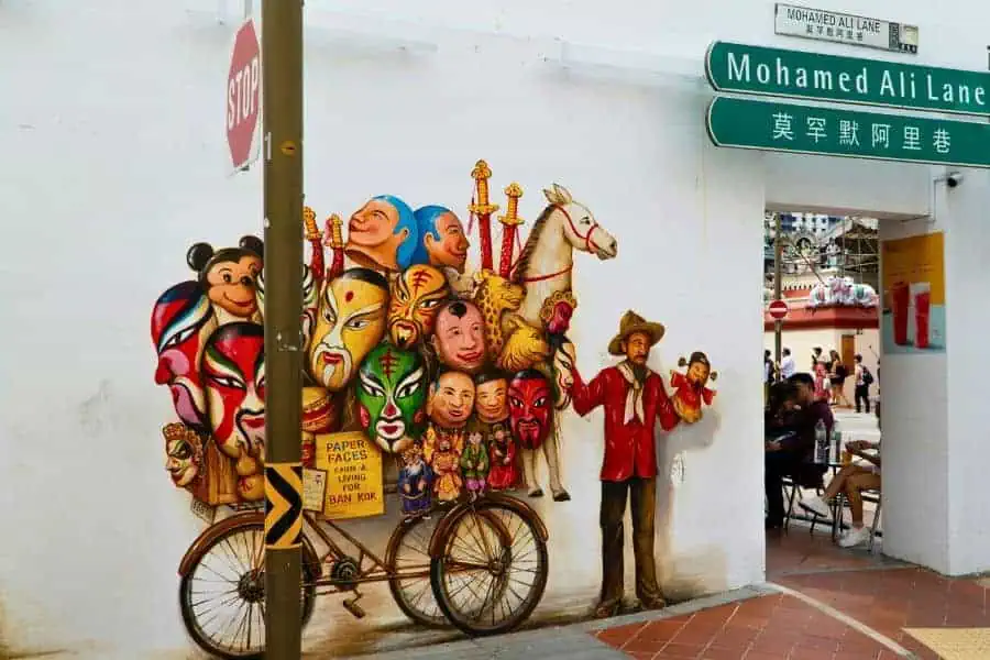 murals by yip yew chong at mohamed ali lane chinatown singapore 