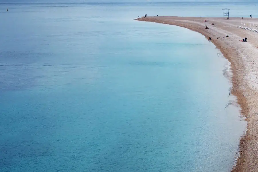 zlatni rat golden horn beach bol brac island croatia